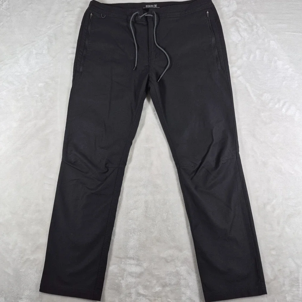 Roark Layover 2.0 Pants Men's 36x30 Black Outdoors Hiking Traveler Comfort RP274
